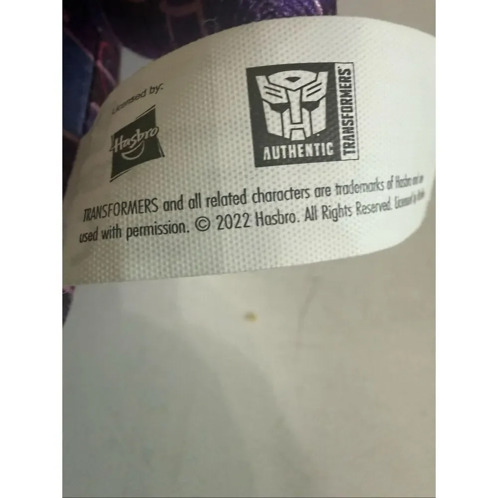 Hasbro YuMe DZNR Transformer Megatron Plush Toy Action Figure Purple Silver NWOT